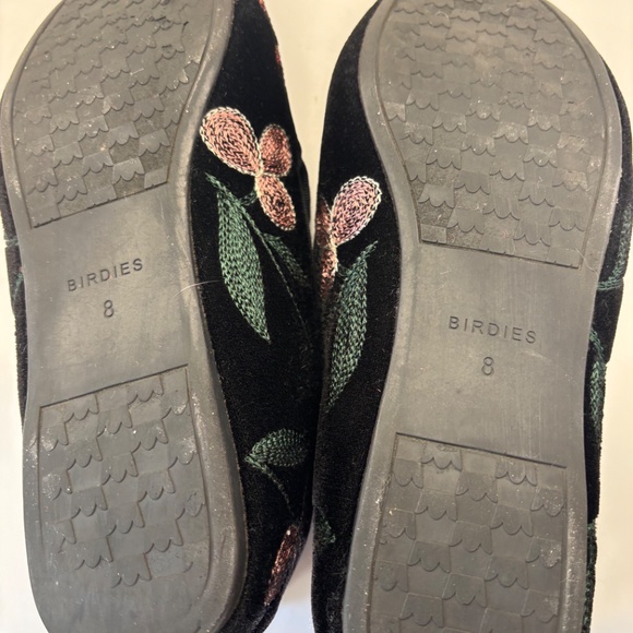 Birdies Black Loafers with Floral Embroidery - Picture 12 of 12